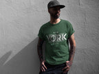 Men's Olive Green Round Neck T-shirts