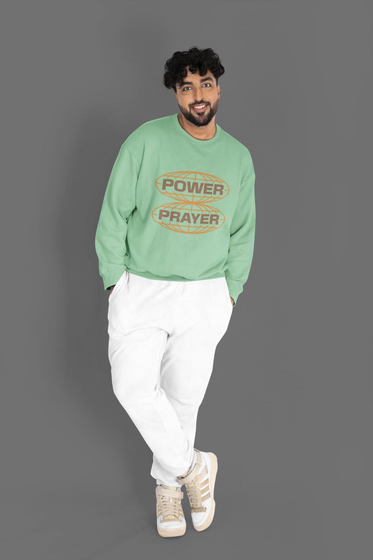 MENS MINT GREEN SWEATSHIRT 