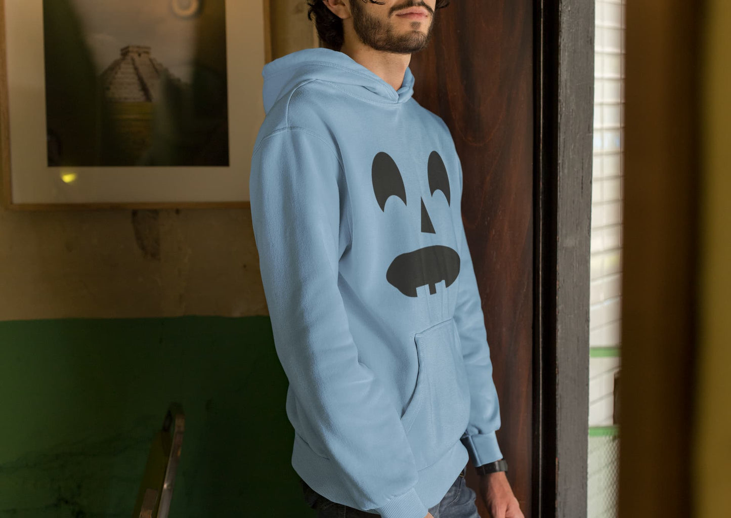 Men's Baby Blue Hoodies