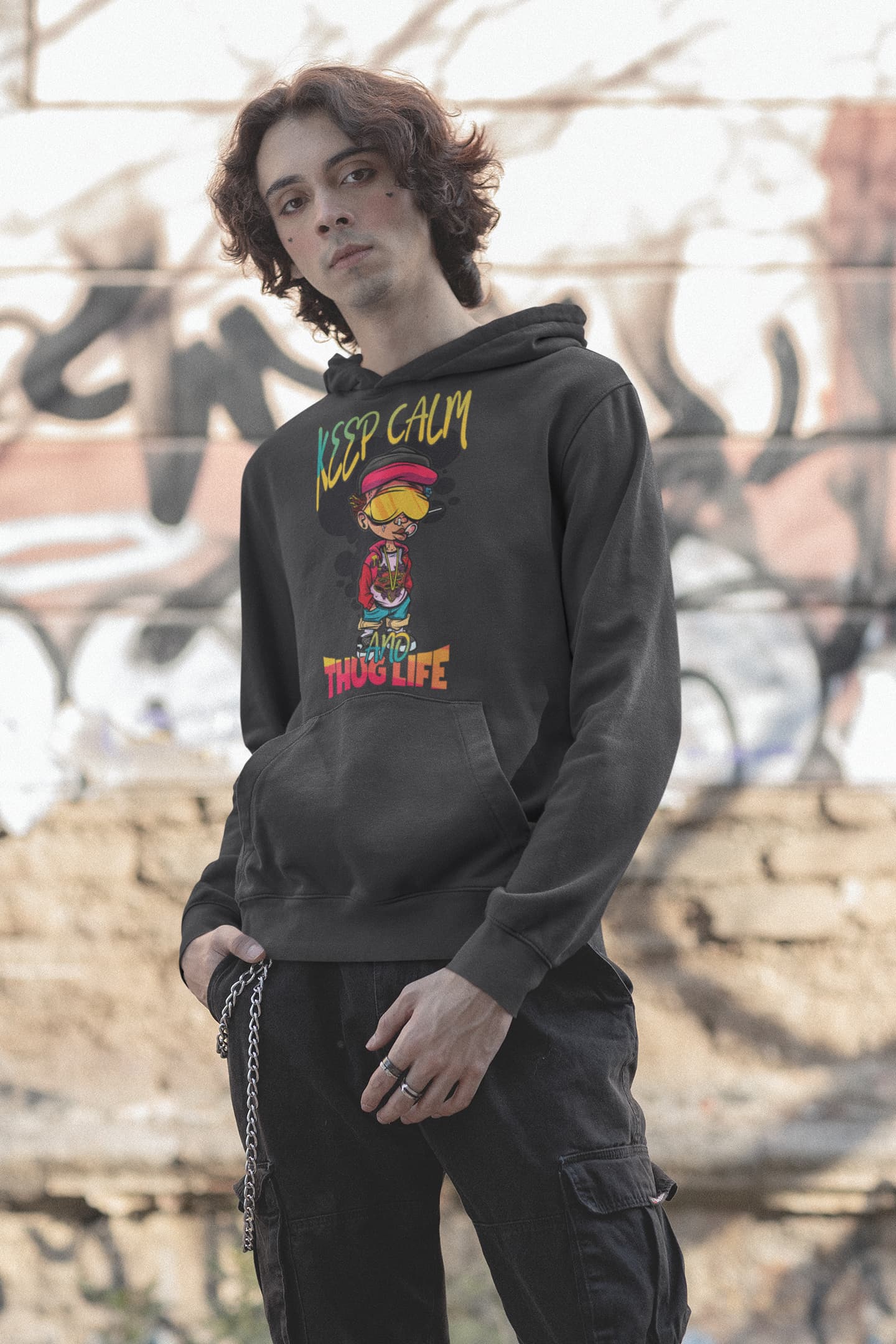 Men's Black Hoodies