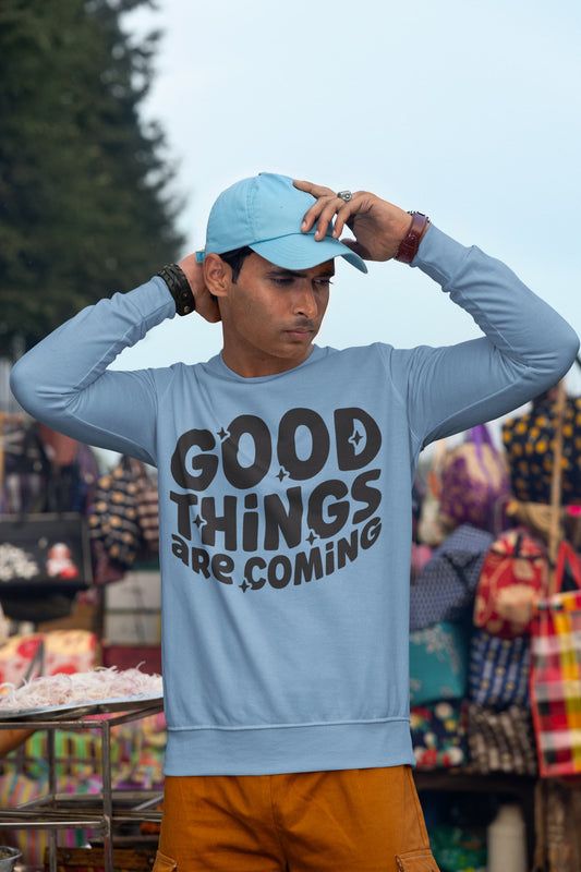 Men's Baby Blue Sweatshirts