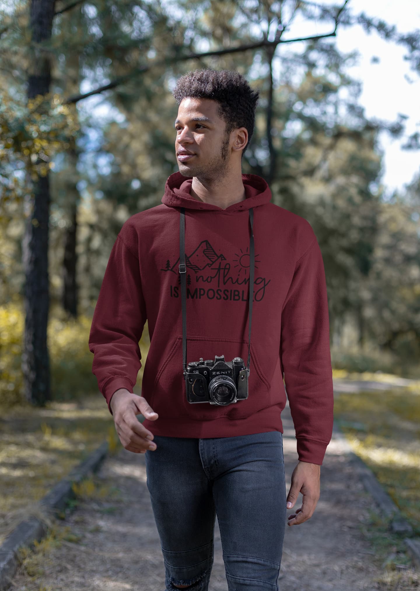 MENS MAROON HOODIES