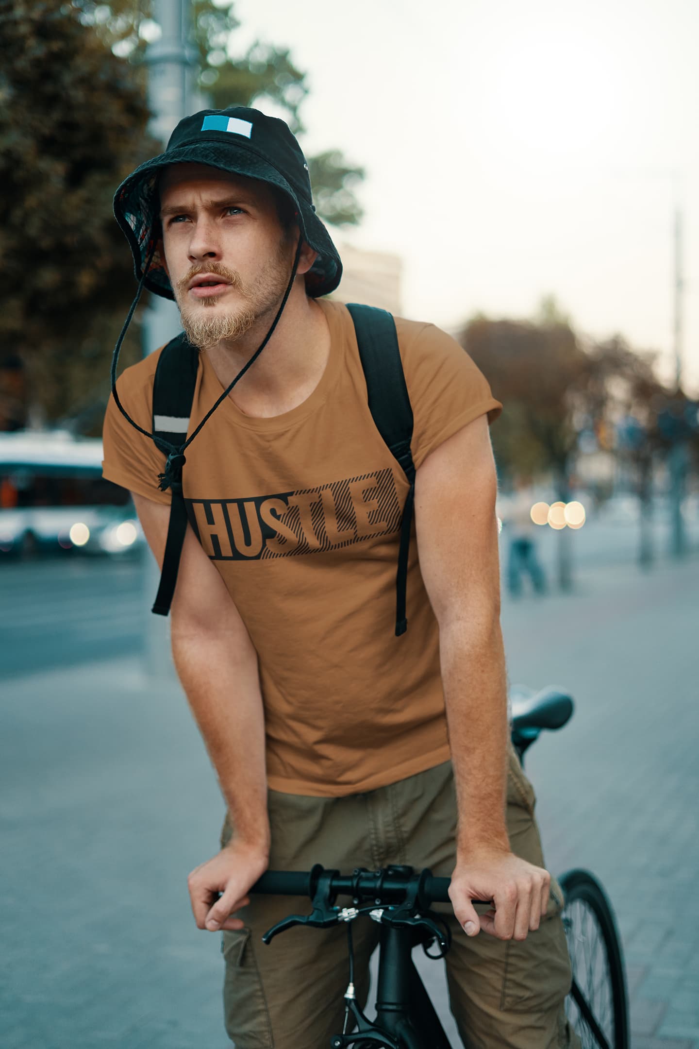 Men's Chocolate Brown Round Neck T-shirts