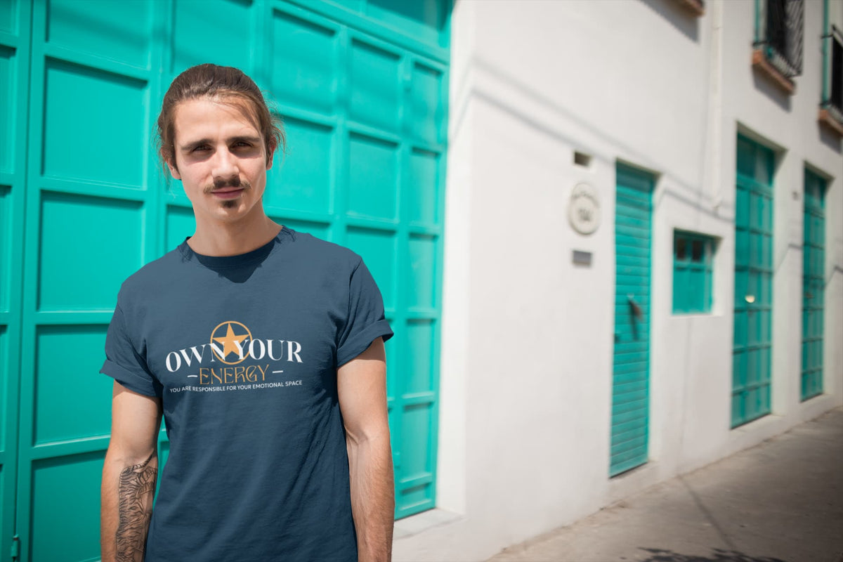 Karavirs® Phalanx Navy Blue graphic tee for men India