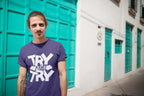 MENS PURPLE ROUNDNECK T-SHIRT