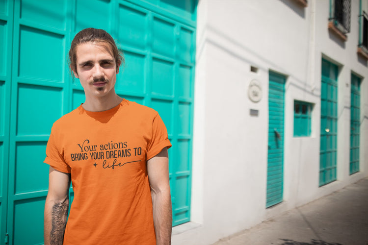 MENS ORANGE ROUNDNECK T-SHIRT