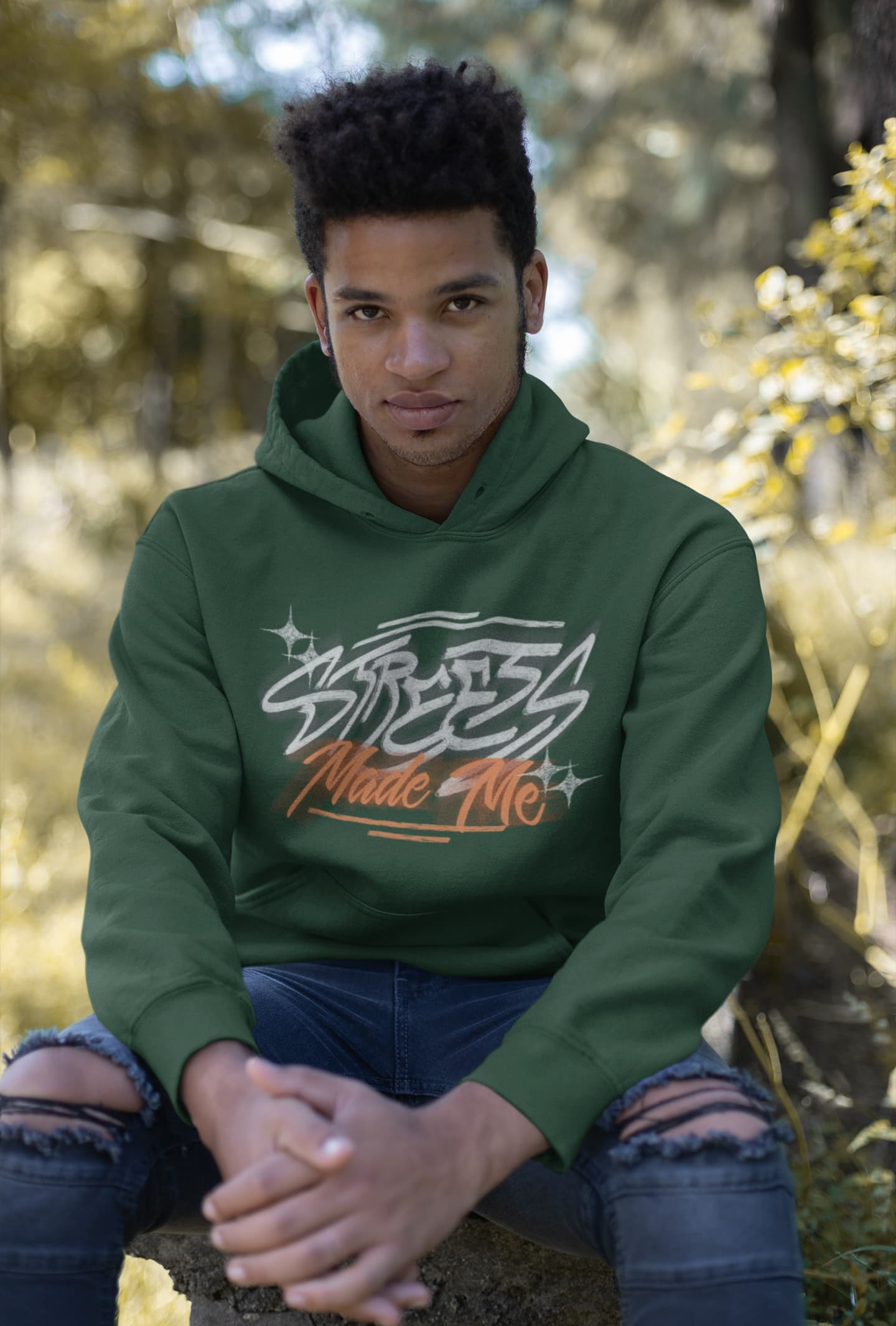 Men's Olive Green Hoodies