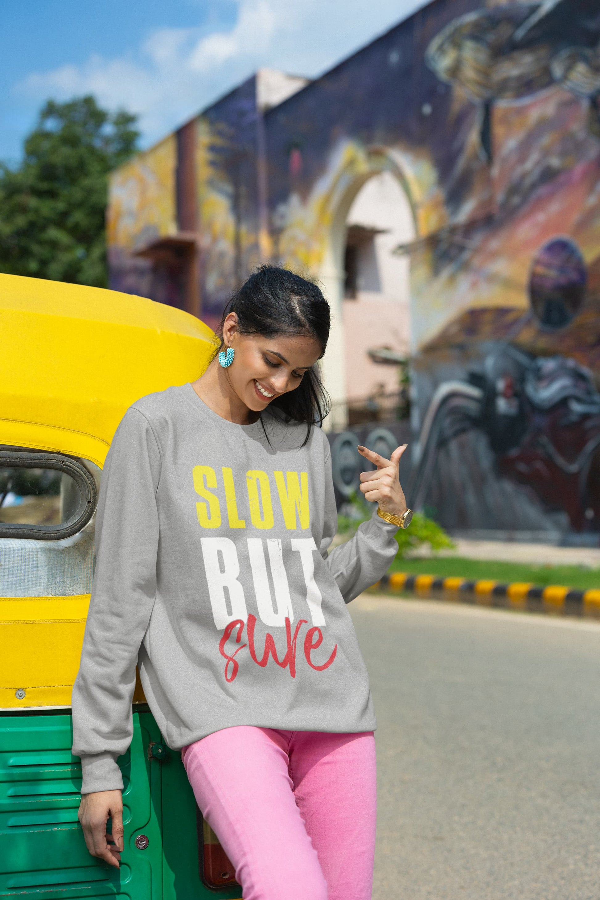 Men's Melange Grey Sweatshirts
