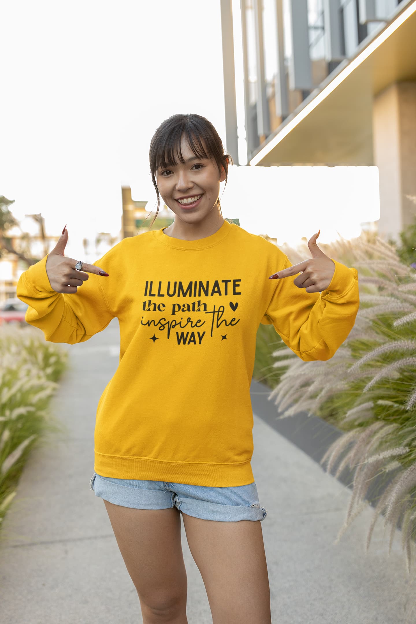 WOMENS GOLDEN YELLOW SWEATSHIRT