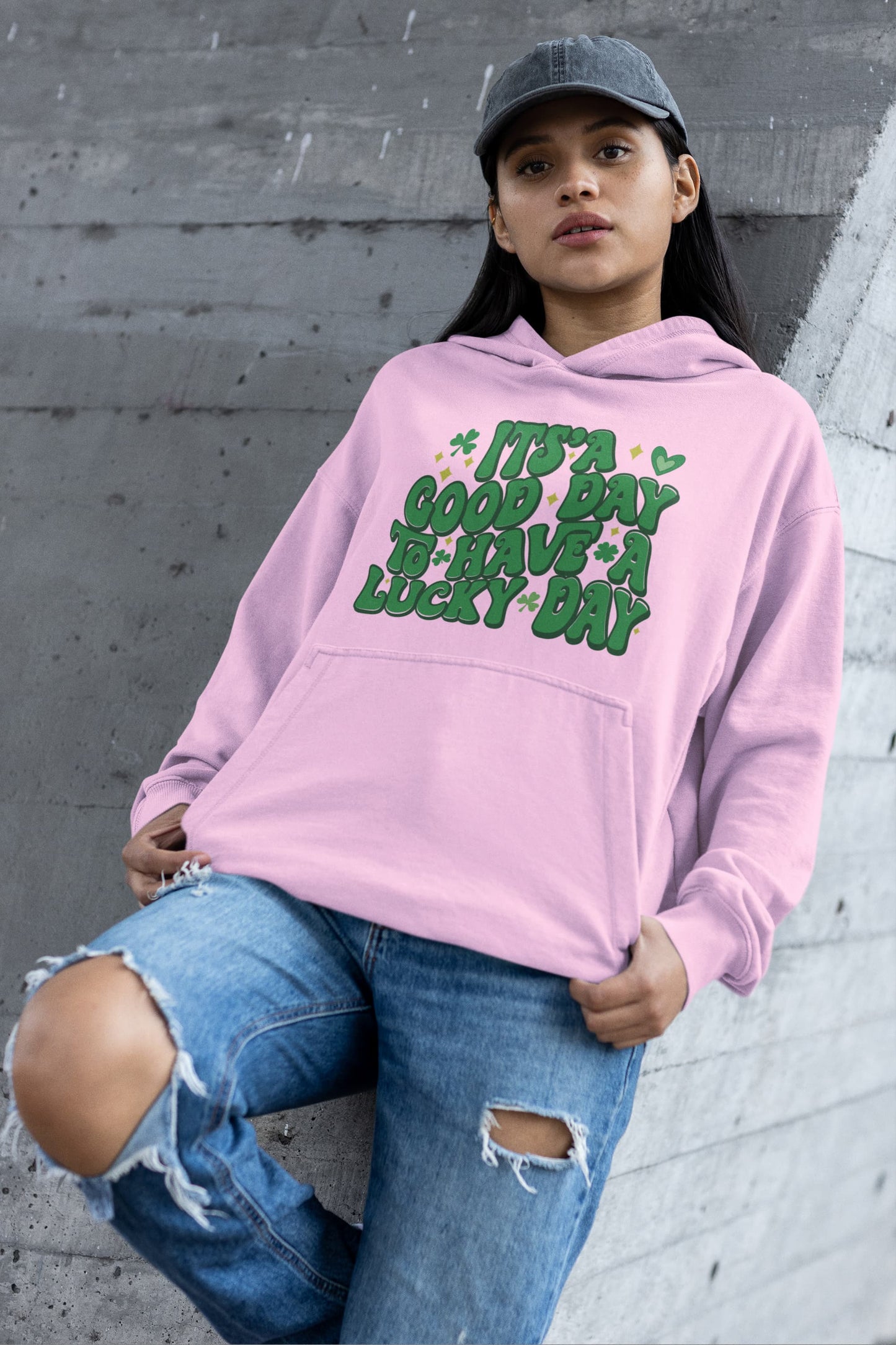 Women's Light Pink Hoodies