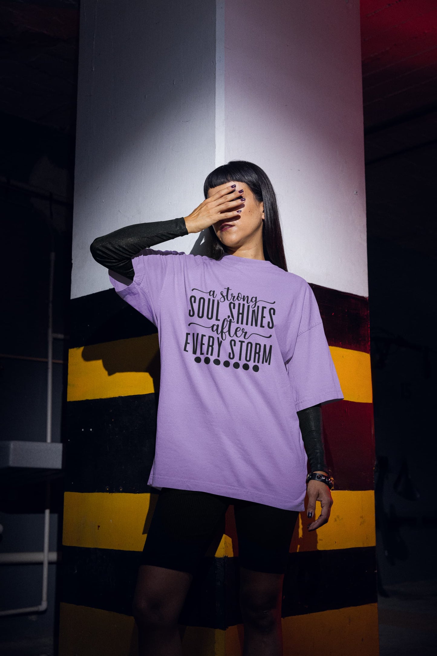 WOMENS IRIS LAVENDER OVERSIZED T-SHIRT
