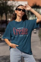 UNISEX NAVY BLUE OVERSIZED T-SHIRT
