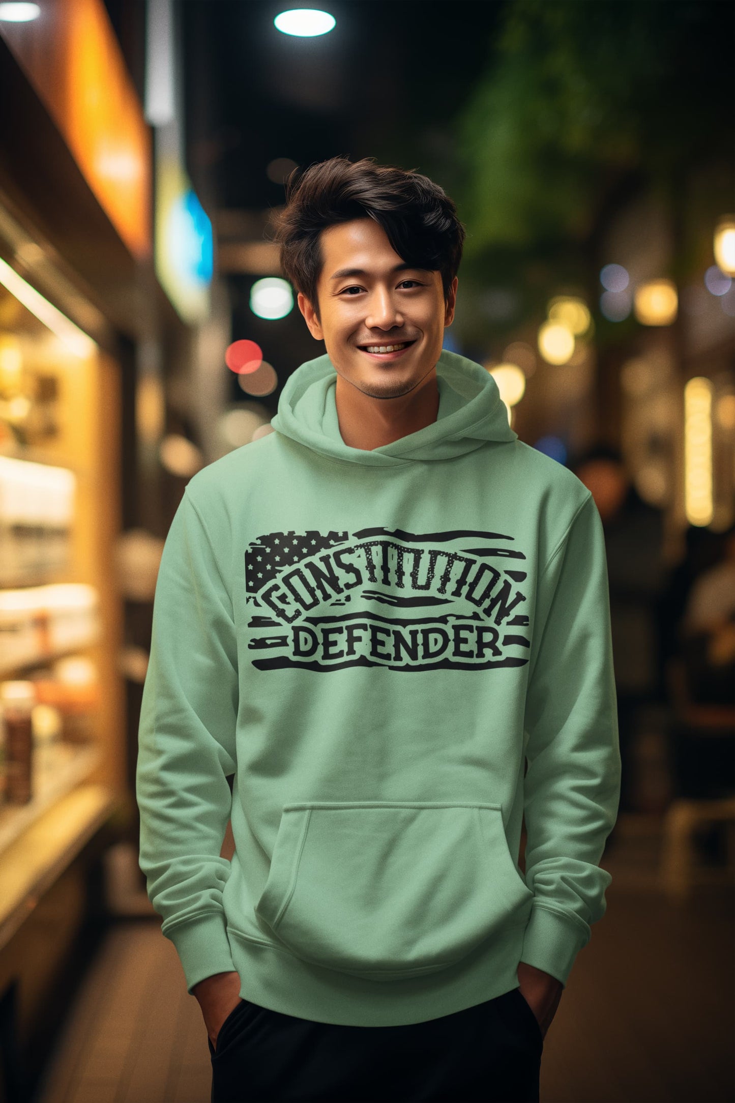 Men's Mint Green Hoodies