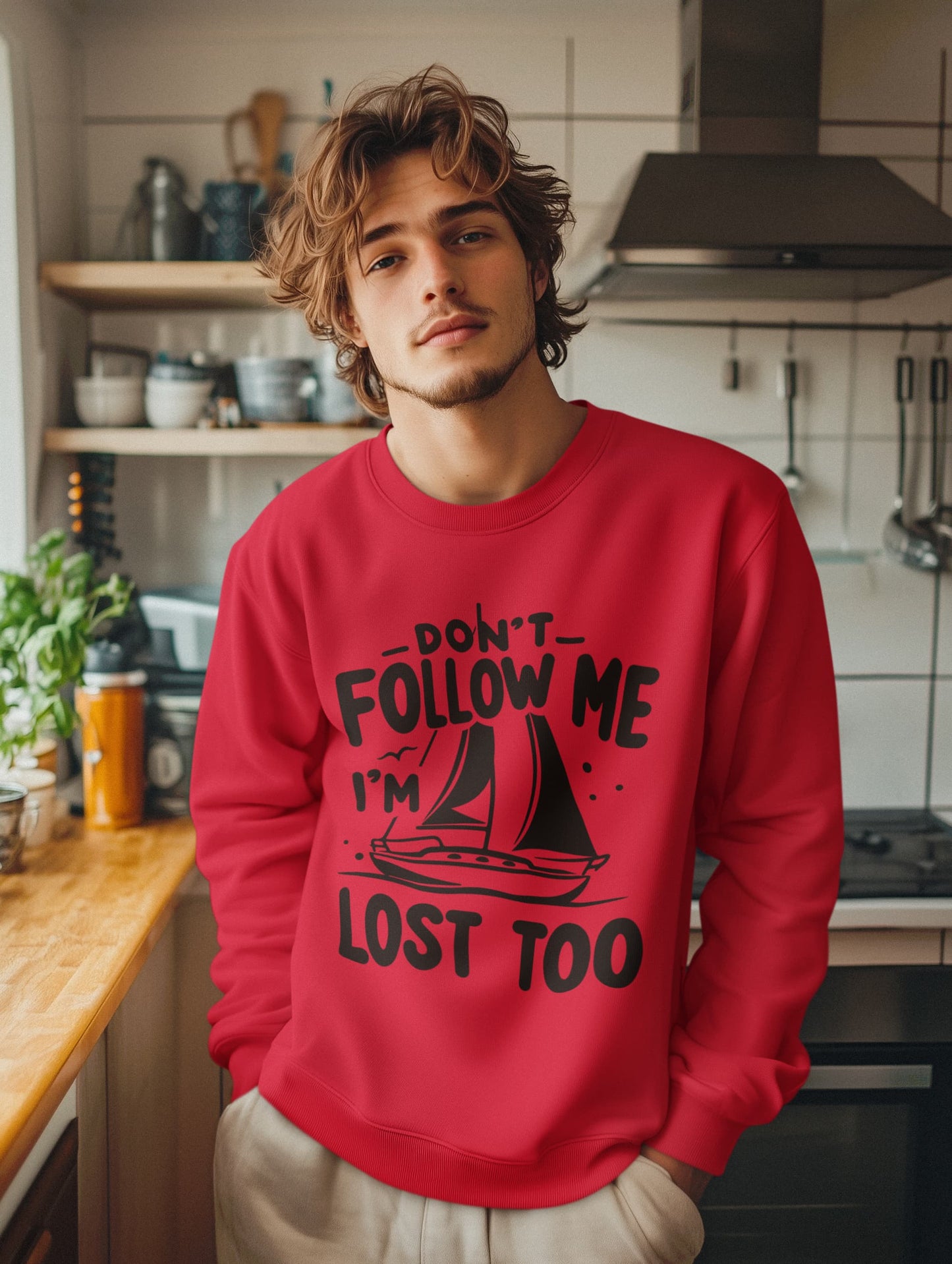 Men's Red Sweatshirts