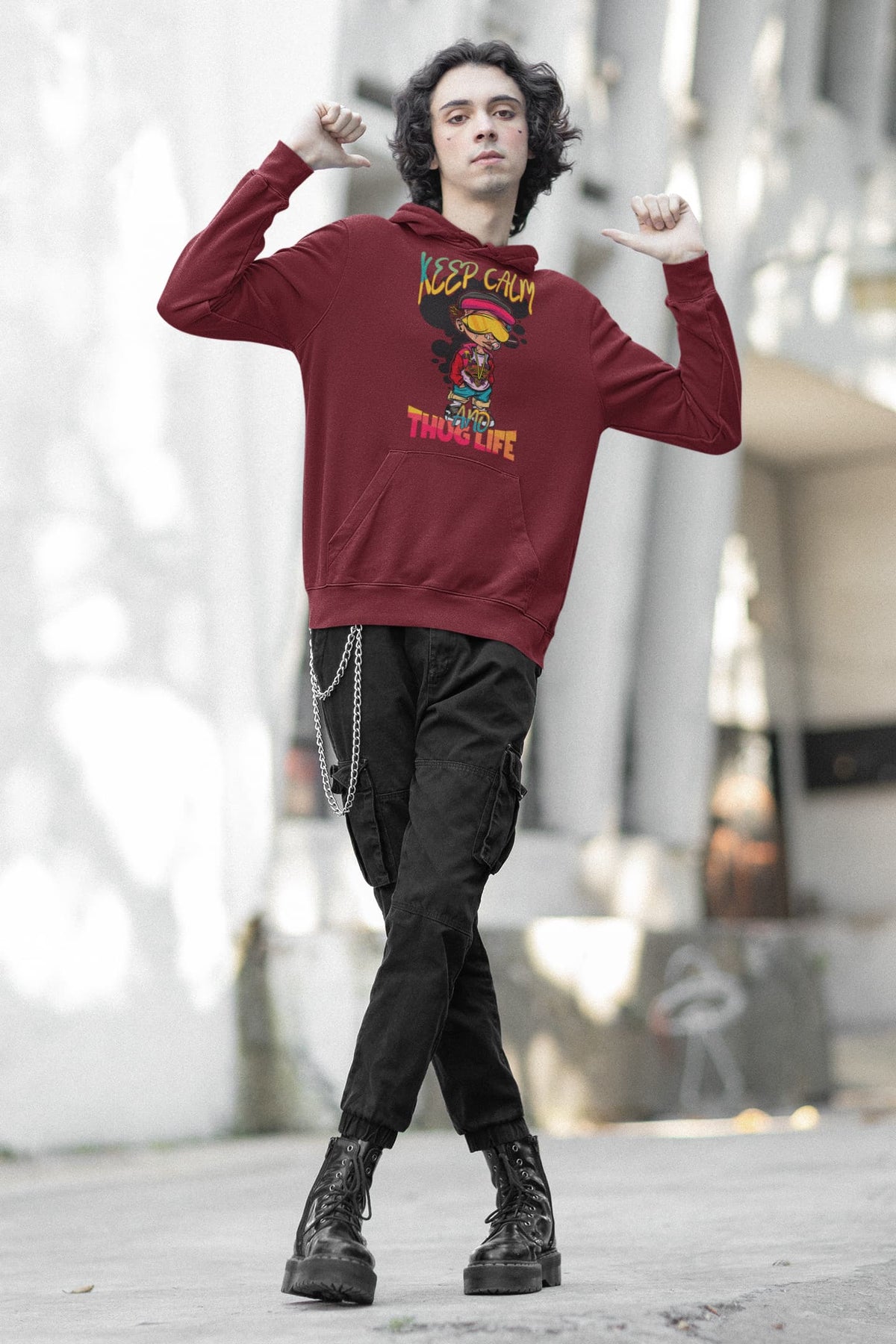 Men's Maroon Hoodies