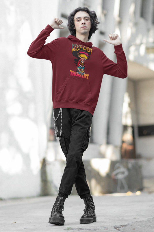 Men's Maroon Hoodies