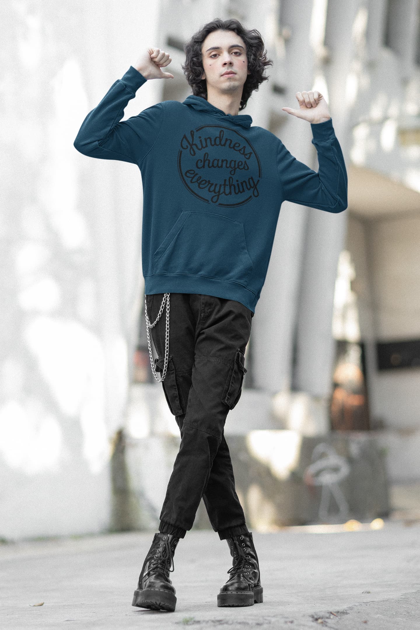 Men's Navy Blue Hoodies