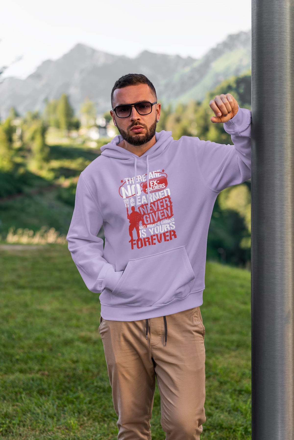 Men’s Iris Lavender Hoodies 