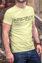 Men's Butter Yellow Round Neck T-shirts