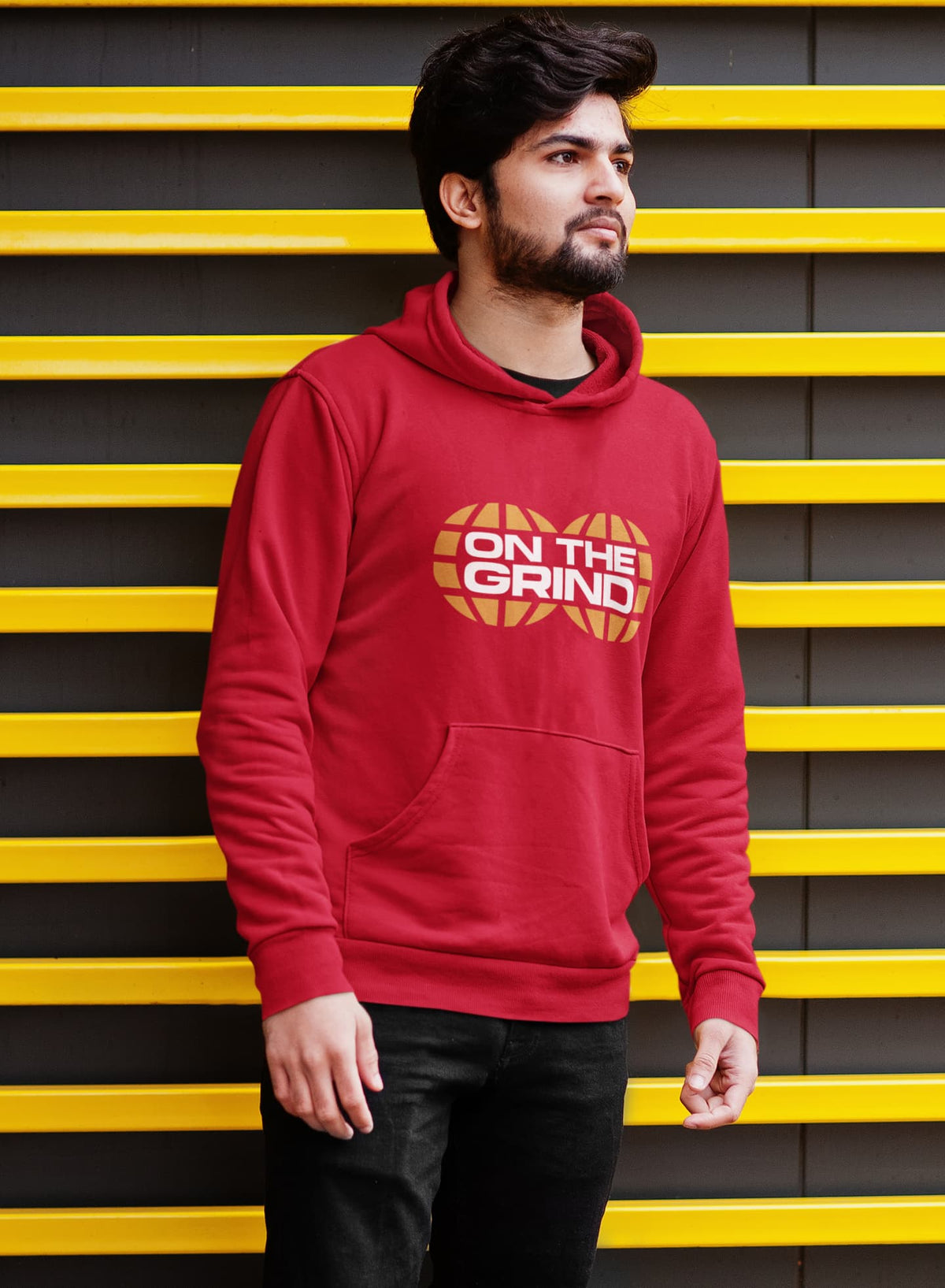 Karavirs® Force Red oversized hoodie for men India