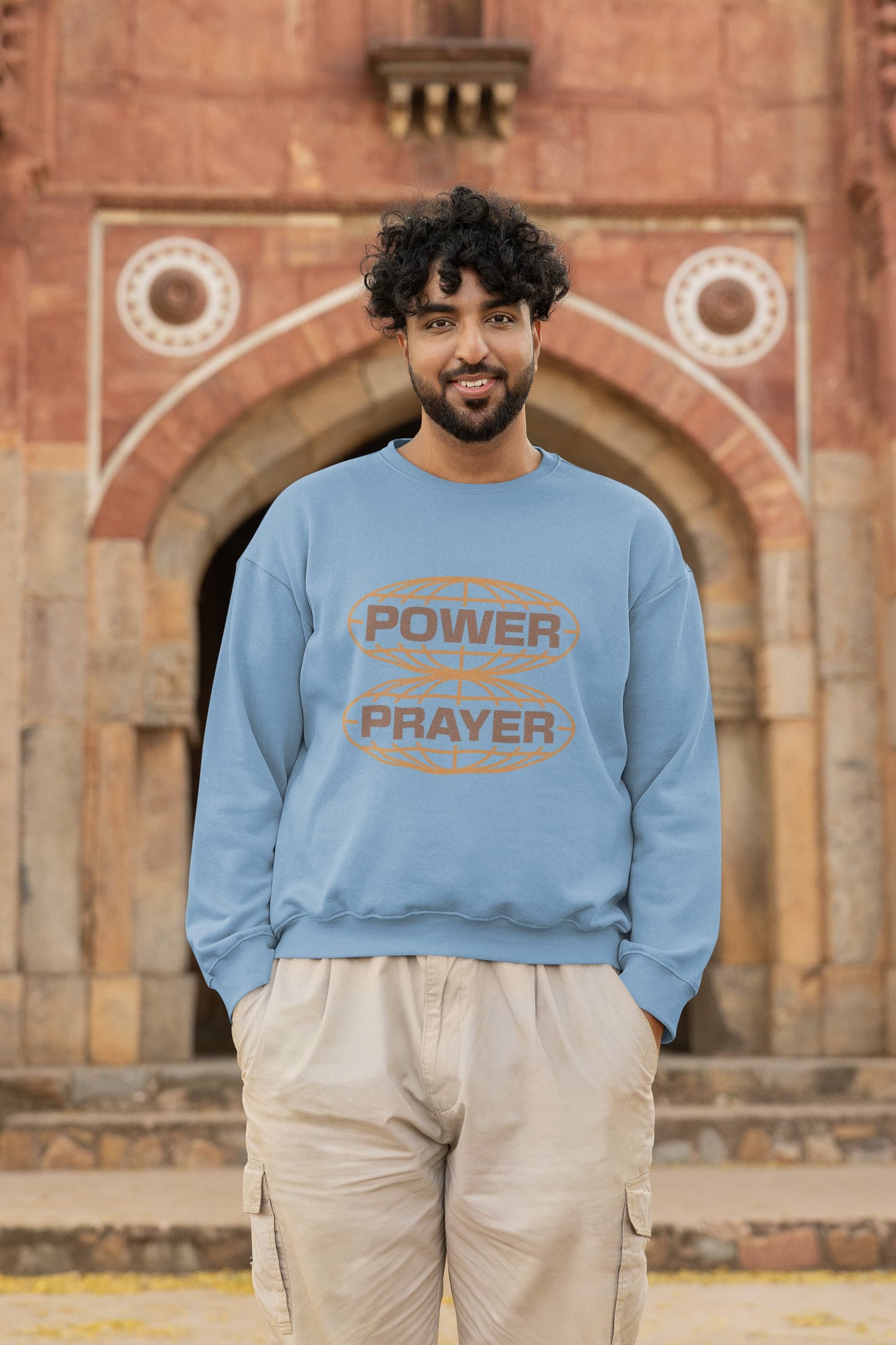 MENS BABY BLUE SWEATSHIRT 