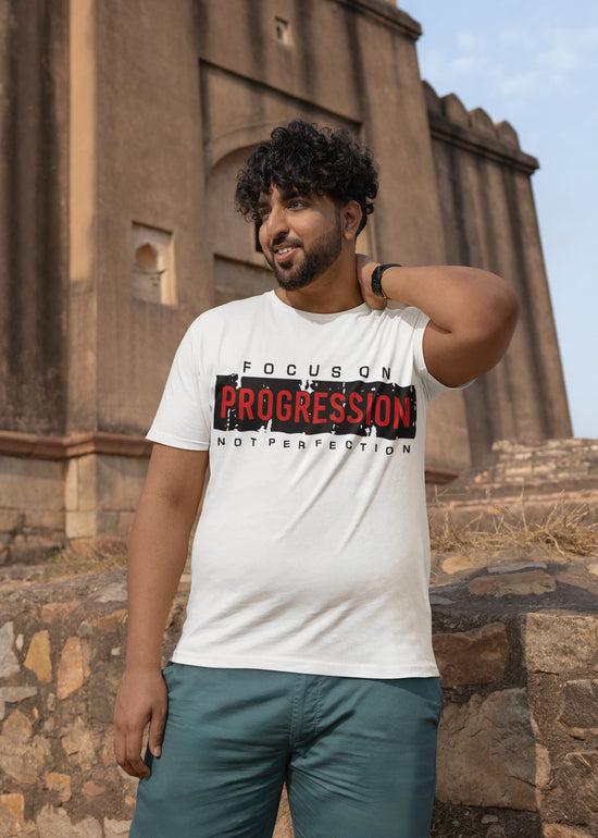 Men’s White Round Neck T-shirts