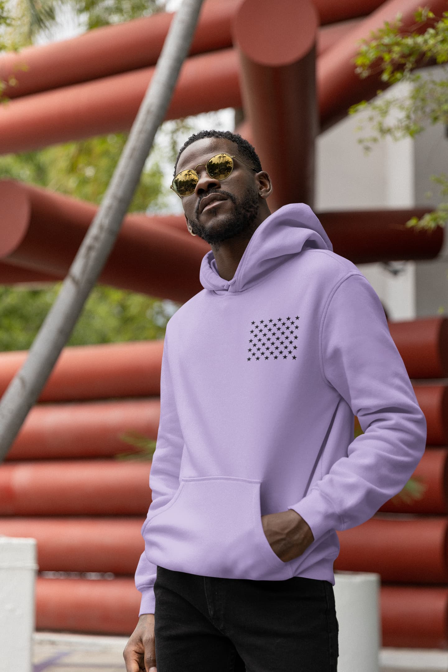 Men's Iris Lavender Hoodies