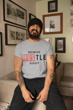 Men's Melange Grey Round Neck T-shirts