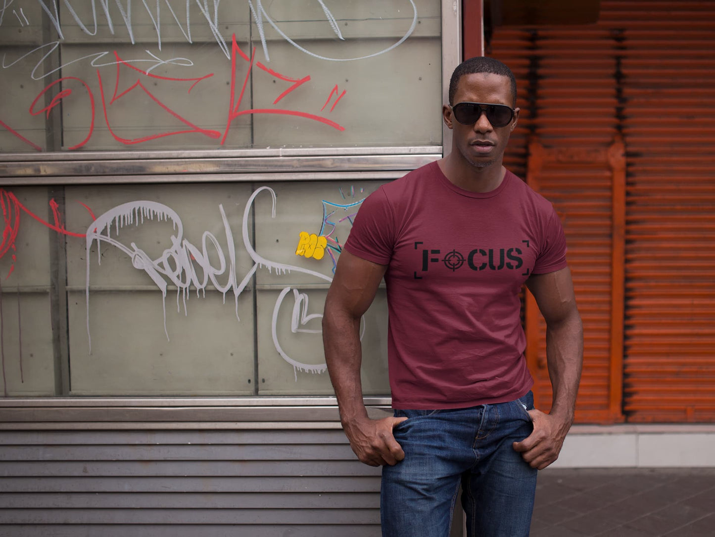 MENS MAROON ROUNDNECK T-SHIRT