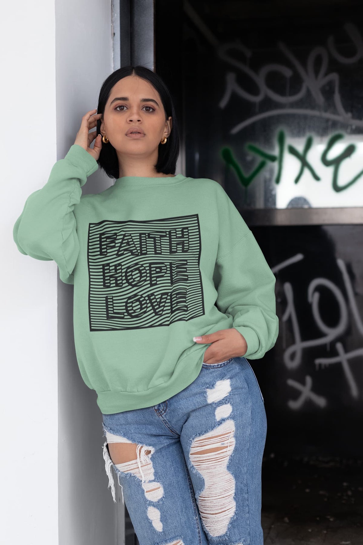 Men's Mint Green Sweatshirts