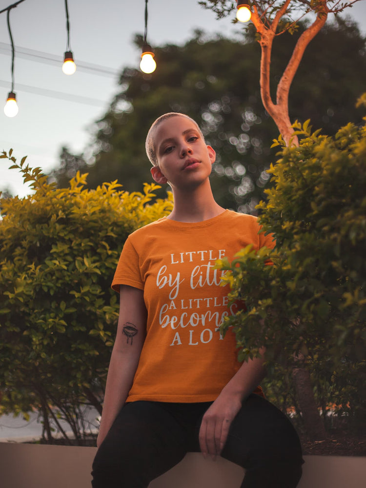 WOMENS ORANGE ROUNDNECK T-SHIRT