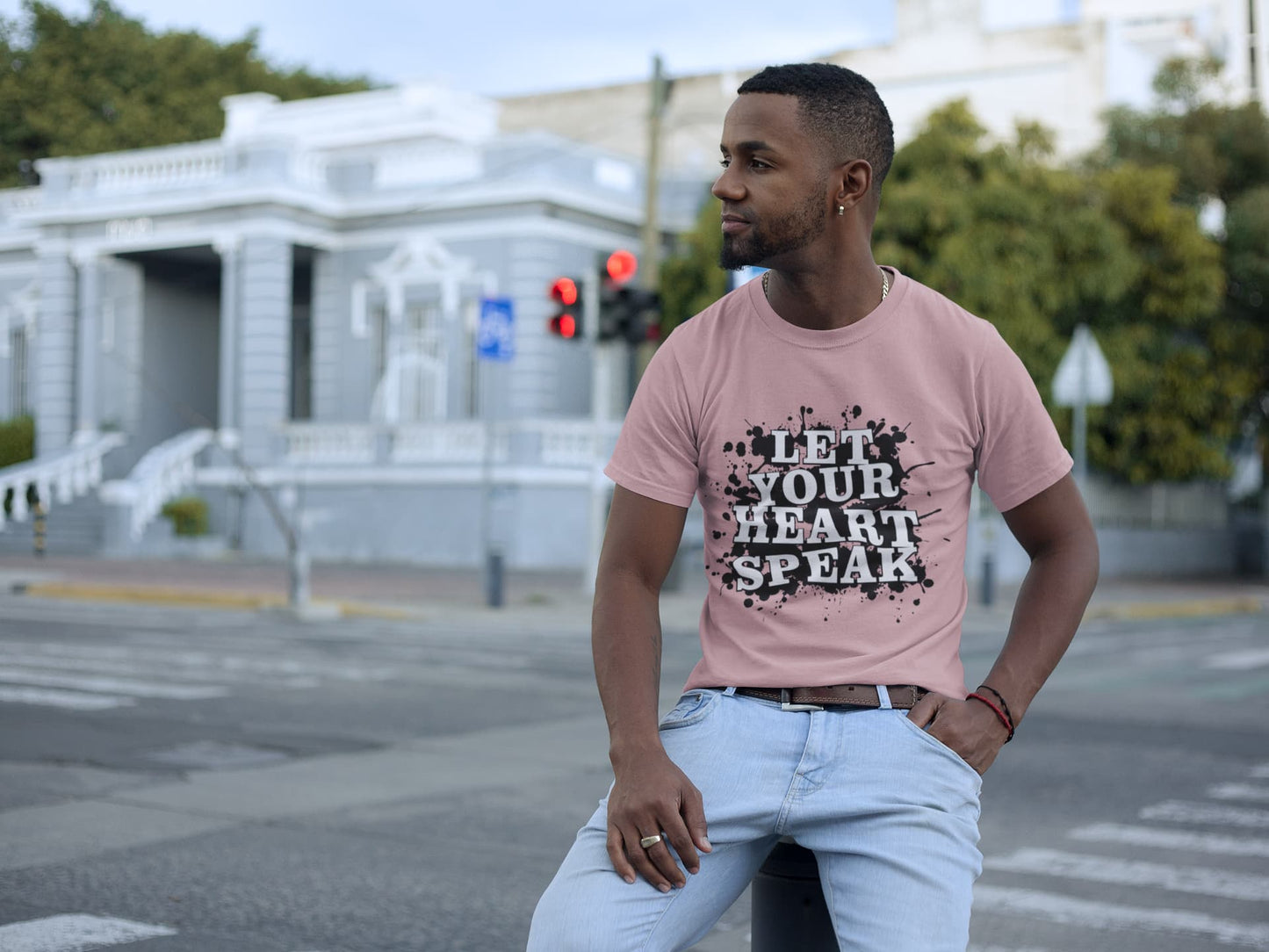 MENS PASTEL DUSTY ROUNDNECK T-SHIRT