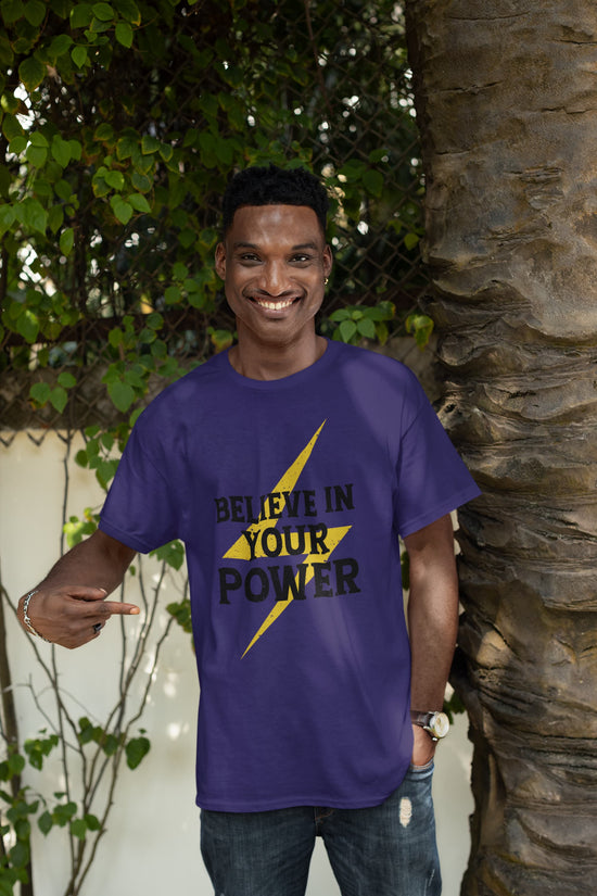 MENS PURPLE ROUNDNECK T-SHIRT