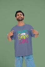 MENS STEEL GREY OVERSIZED ROUNDNECK T-SHIRT