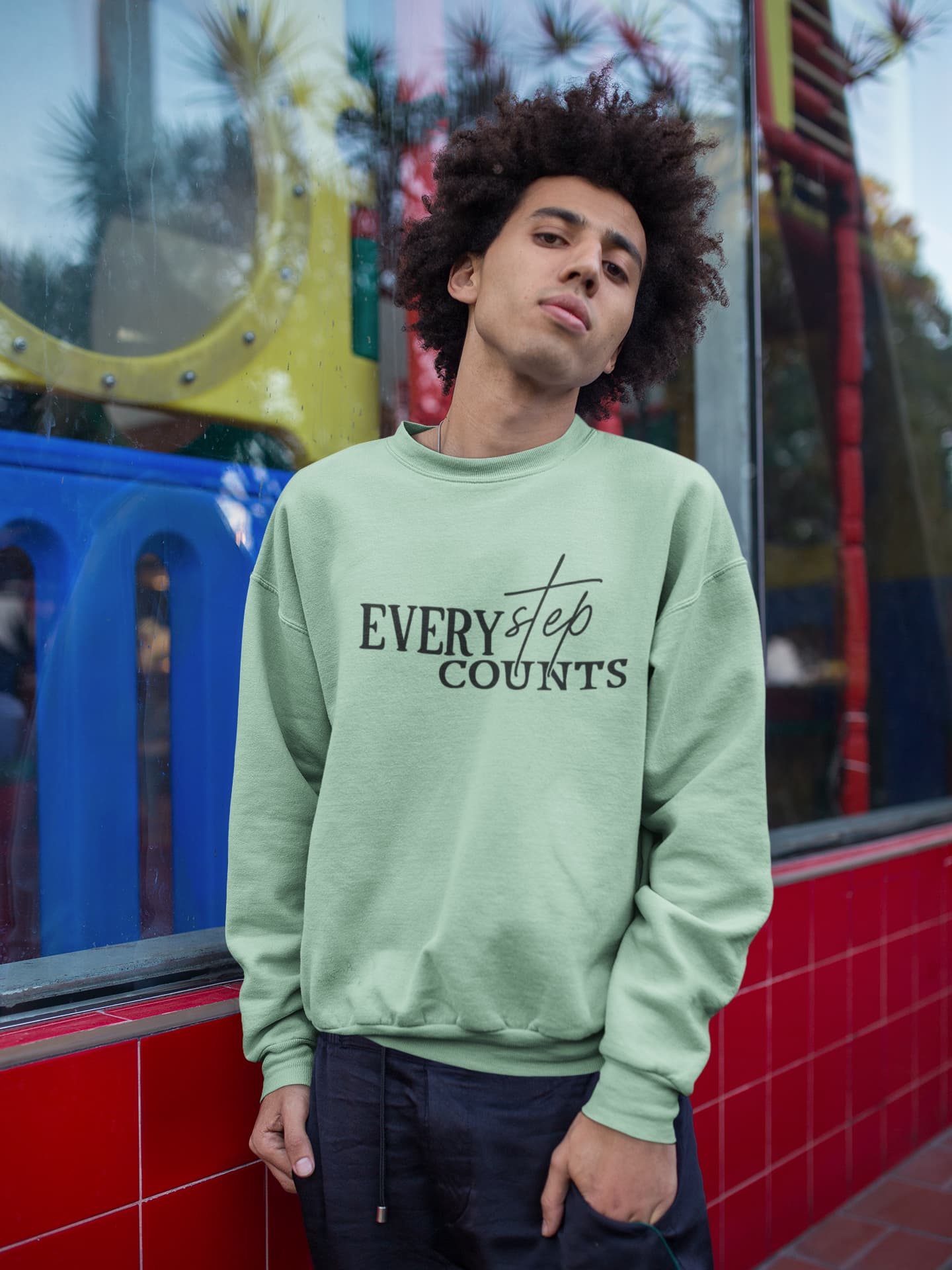 UNISEX MINT GREEN SWEATSHIRT