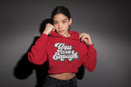 Women's Red Crop Hoodies