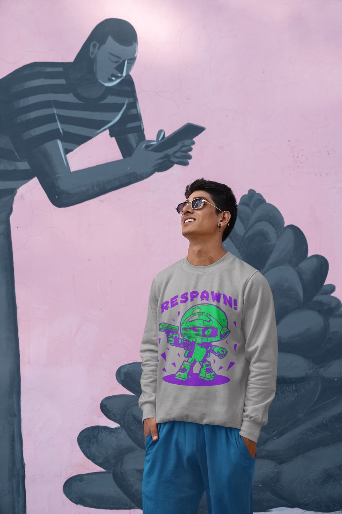 Men's Mélange Grey Sweatshirts