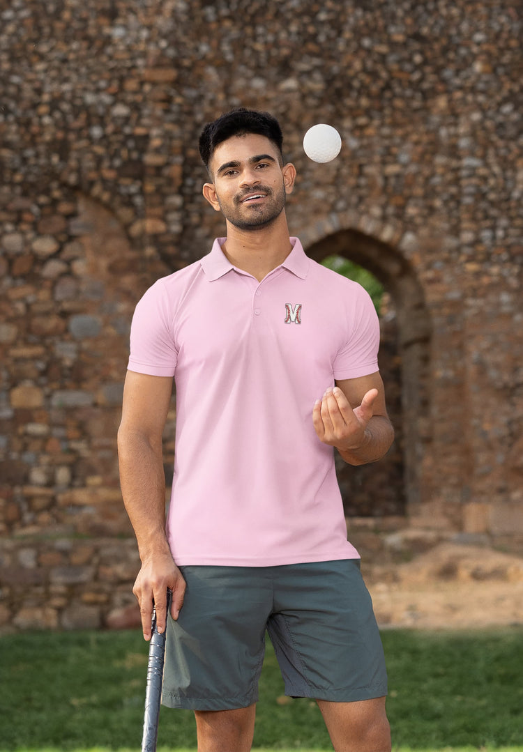MENS PINK POLO T-SHIRT