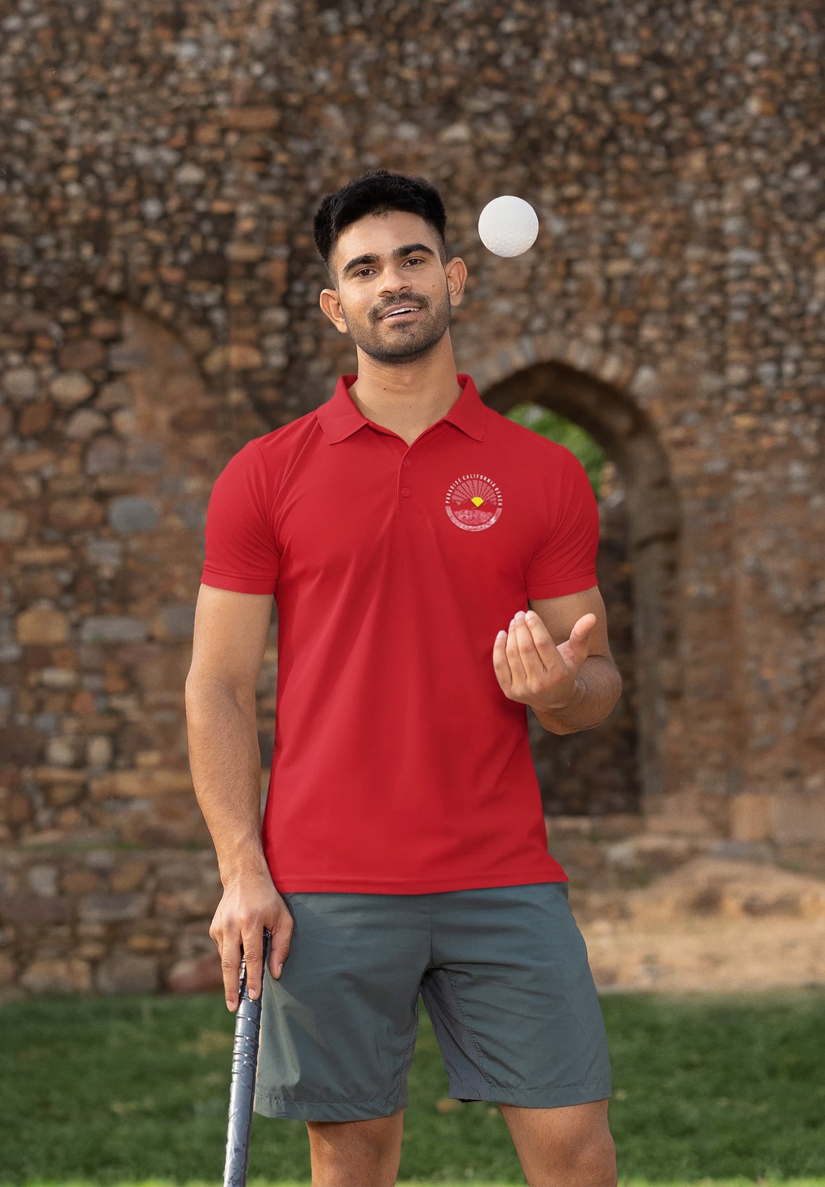 Men's Red Polo T-shirts