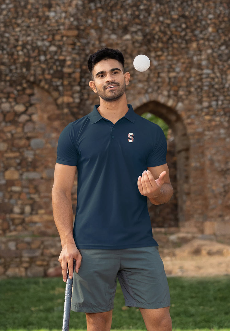 MENS NAVY BLUE POLO T-SHIRT