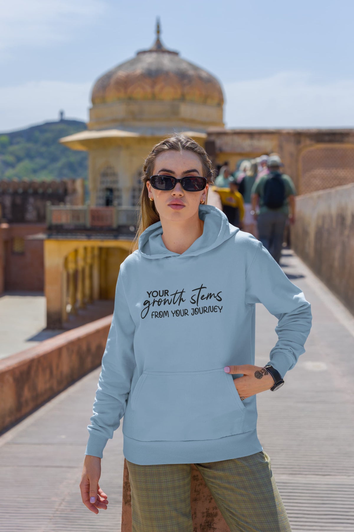 MENS BABY BLUE HOODIES 
