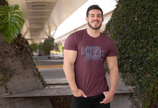MENS BURGUNDY ROUNDNECK T-SHIRT