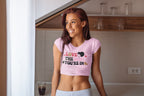 Women's Light Pink Crop Tops
