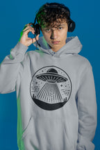 Men's Melange Grey Hoodies