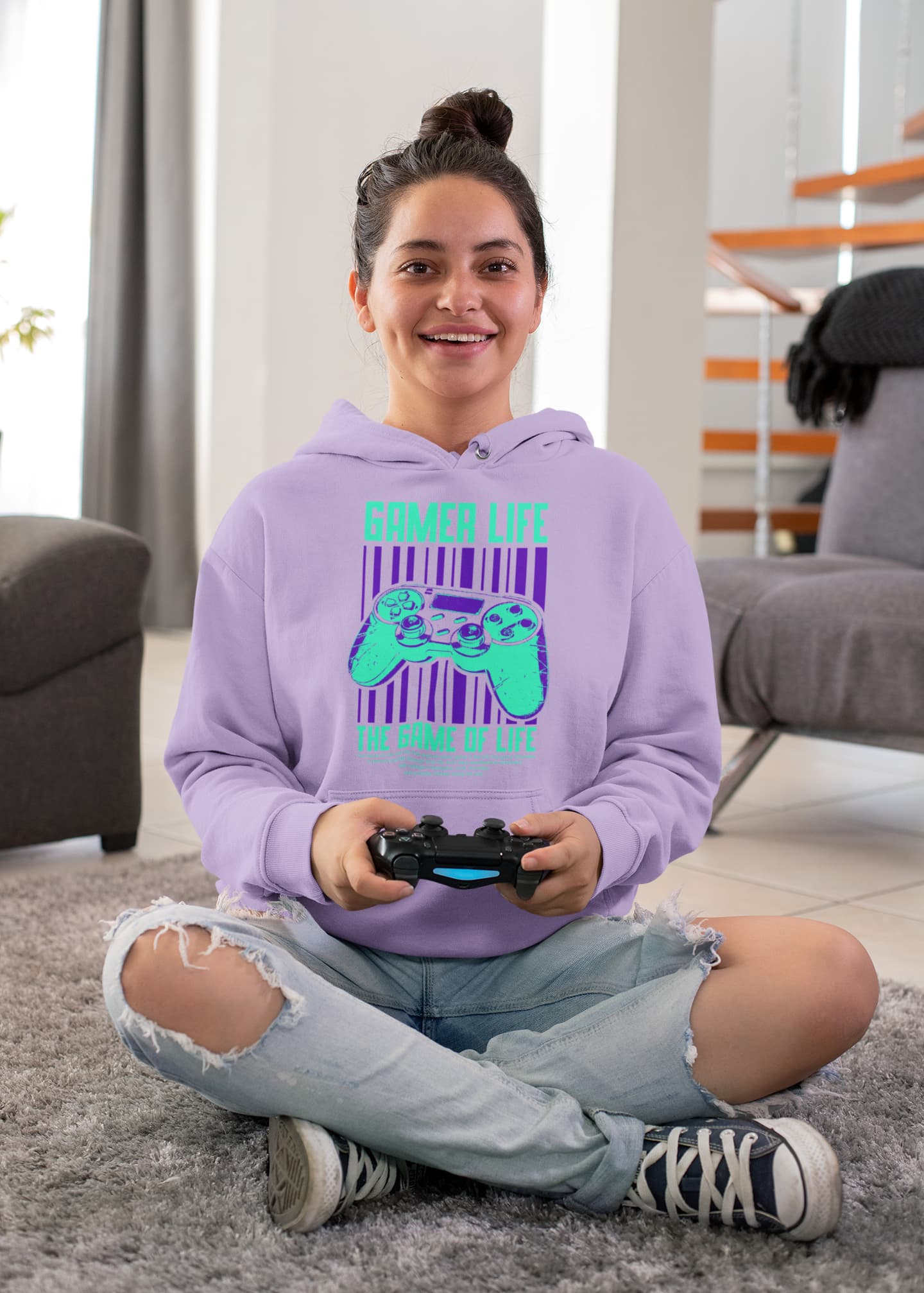 Men's Iris Lavender Hoodies