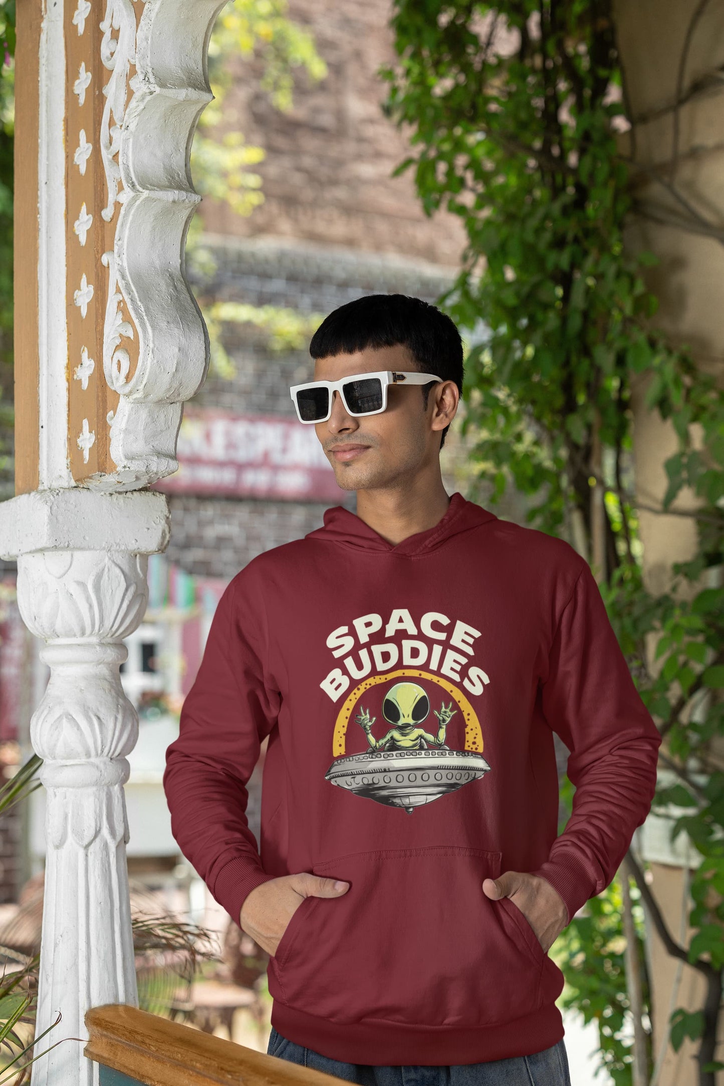 Men's Maroon Hoodies