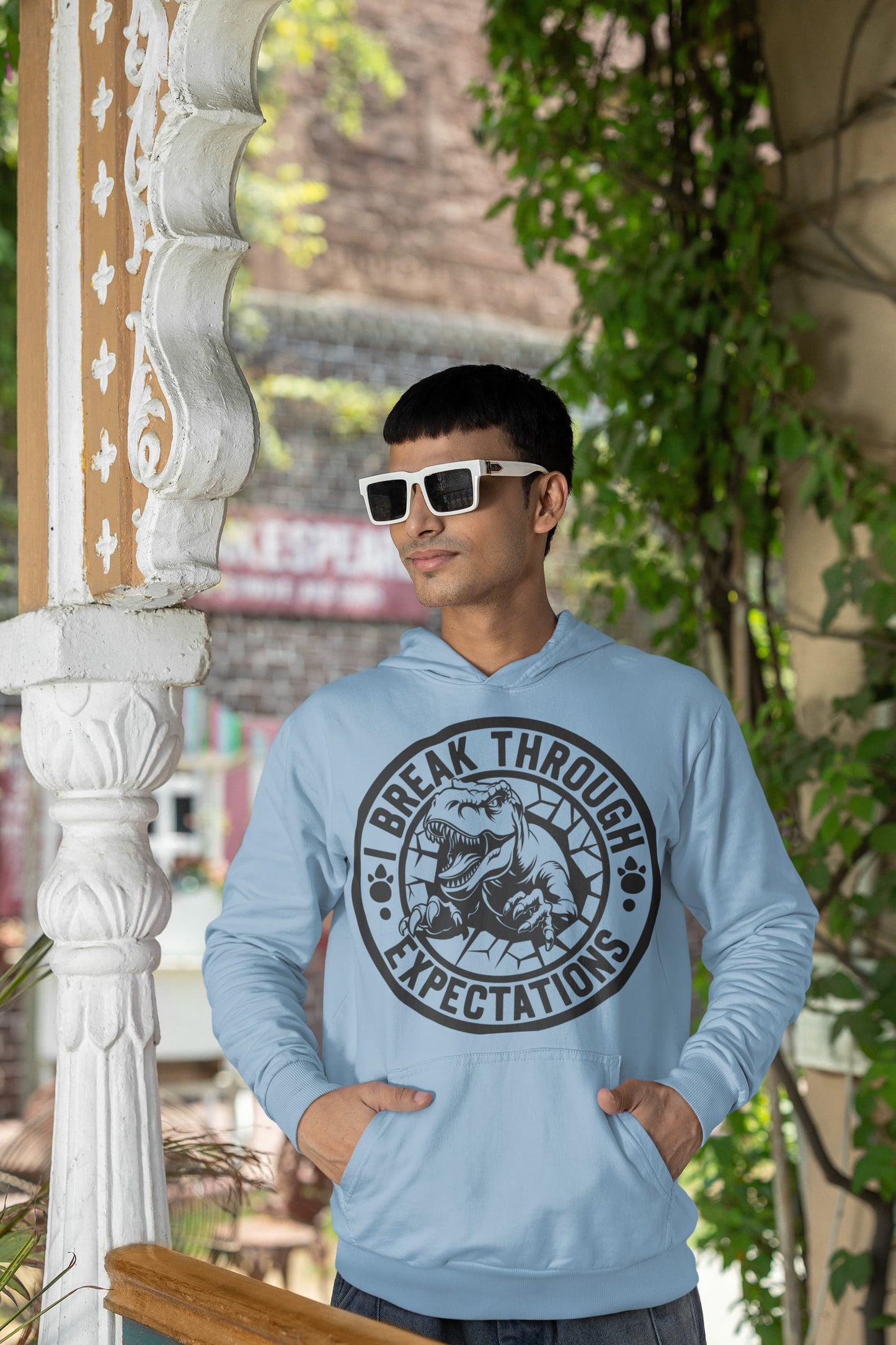 Men's Baby Blue Hoodies