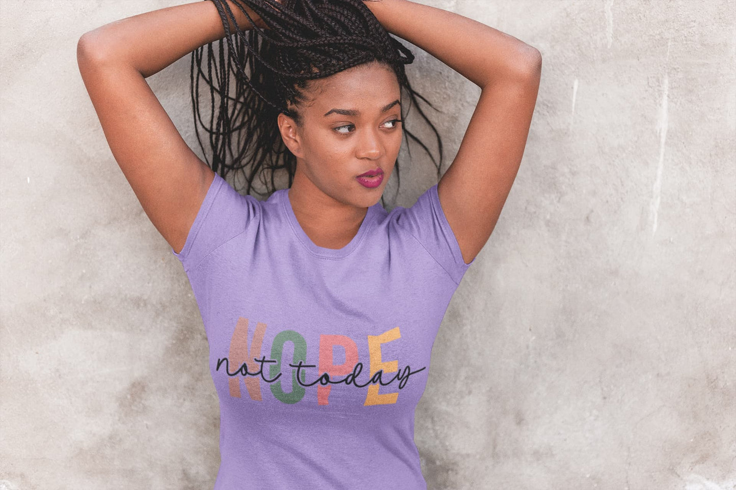 Women's Iris Lavender Round Neck T-shirt