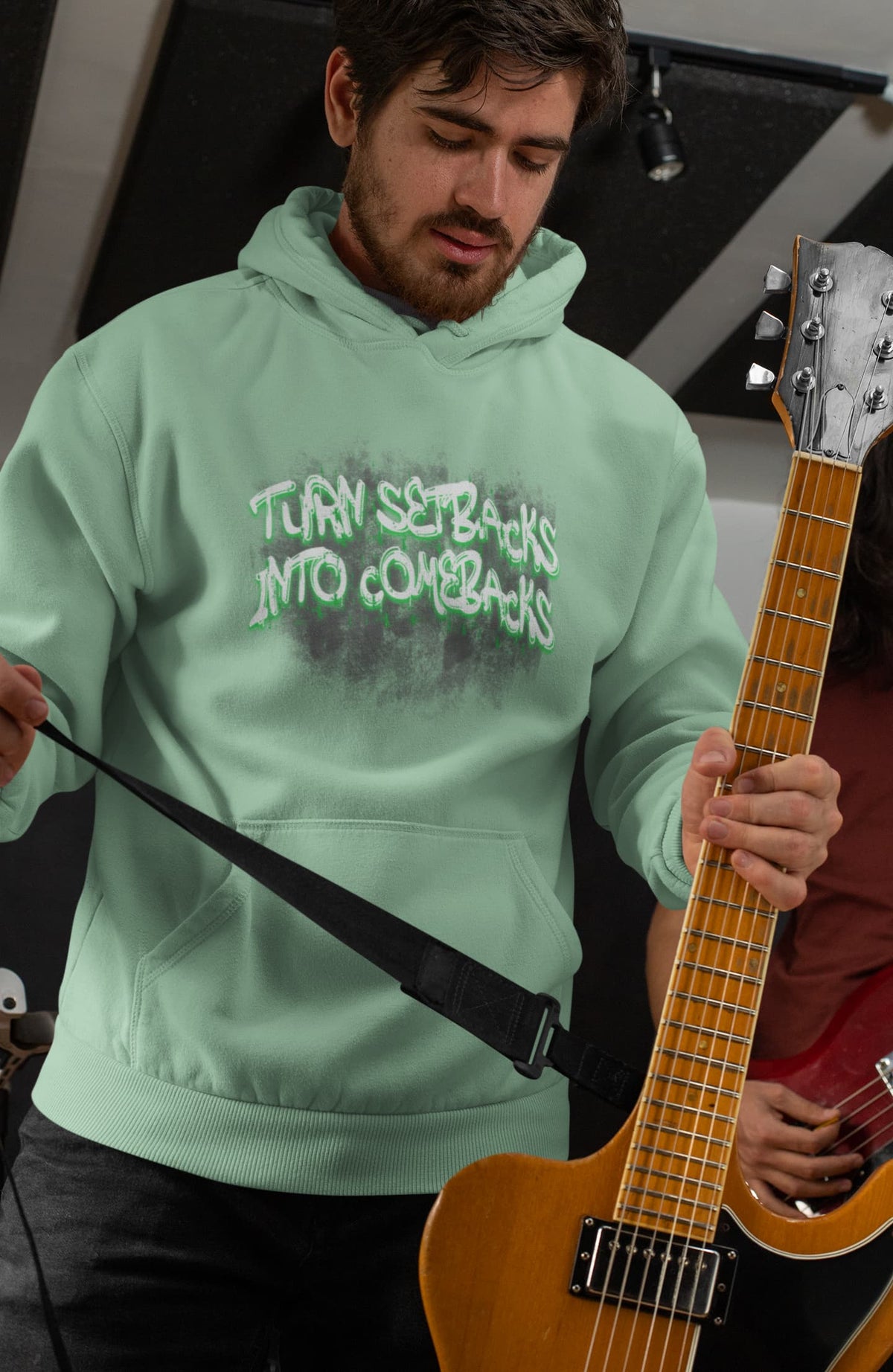 Men's Mint Green Hoodies
