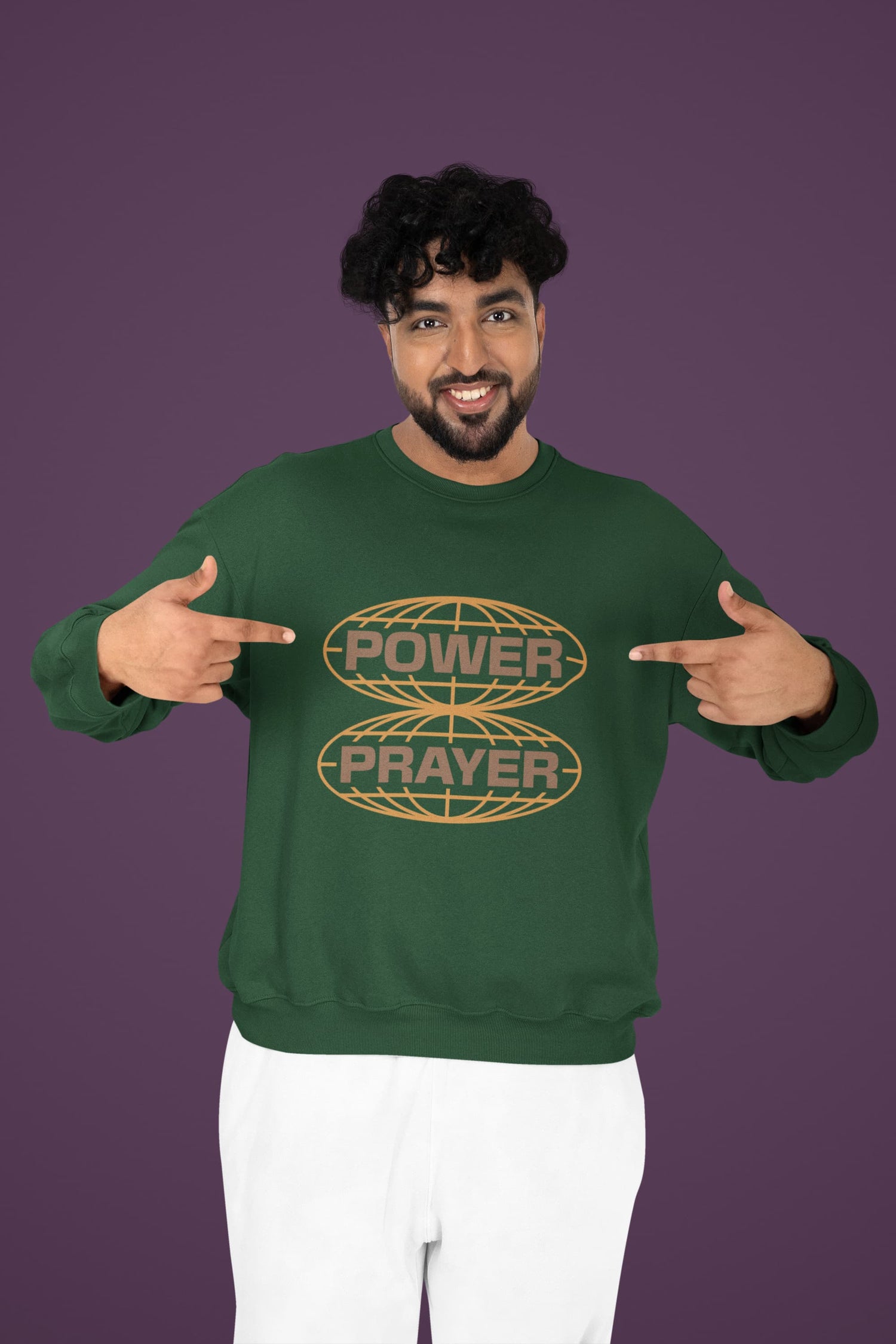 MENS OLIVE GREEN SWEATSHIRT 
